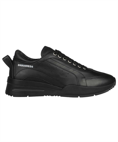 Dsquared2 Panelled Low-top Sneakers In Black