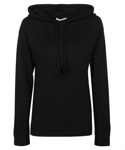 Max Mara Rienza Knitted Hoodie In Black