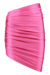 The Andamane Technical Fabric Mini-skirt In Fuchsia