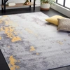 Safavieh Tacoma Tac803f Power Loomed Grey / Gold Washable Rug