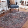 Safavieh Tucson Tsn175y Power Loomed Dark Green / Rust Washable Rug
