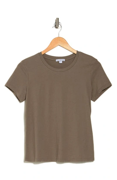James Perse Cotton T-shirt In Ammo