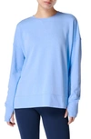 Sweaty Betty After Class Longline Sweatshirt In Filter Blue