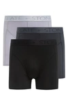 SLATE & STONE 3-PACK ASSORTED MICROFIBER BOXER BRIEFS