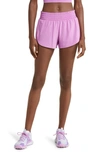 Zella Altitude Running Shorts In Purple Iris Moire Embossed