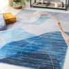 Safavieh Tacoma Tac836m Power Loomed Blue / Gold Washable Rug