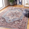 Safavieh Serapi Sep622m Power Loomed Blue / Rust Washable Rug
