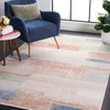 SAFAVIEH SAFAVIEH BLAIR WASHABLE BLR216B FLAT WEAVE BEIGE / BLUE RUST WASHABLE RUG