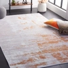 Safavieh Tacoma Tac801p Power Loomed Grey / Rust Washable Rug