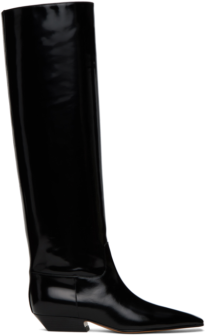 KHAITE BLACK 'THE MARFA' BOOTS