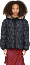 BURBERRY KIDS NAVY QUILTED DOWN JACKET