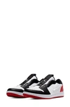 Jordan Air  1 Retro Slip-on Sneaker In White/ White/ Gym Red/ Black