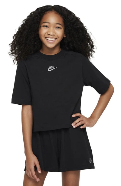 Nike Sportswear Big Kids' (girls') Short-sleeve Top In Black