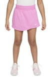 Nike Kids' Dri-fit Breezy Mid Rise Skort In Playful Pink/ White