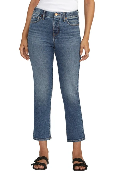 Jag Jeans Valentina Pull-on High Waist Crop Straight Leg Jeans In Stargazer Blue