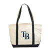 LOGO BRANDS TAMPA BAY RAYS CANVAS TOTE BAG