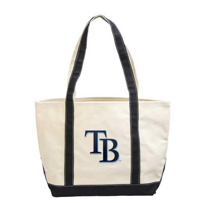 Logo Brands Tampa Bay Rays Canvas Tote Bag In Navy