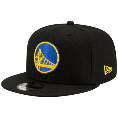New Era Black Golden State Warriors Official Team Color 9fifty Snapback Hat
