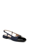Sam Edelman Kara 2 Slingback Flat In Hudson Navy