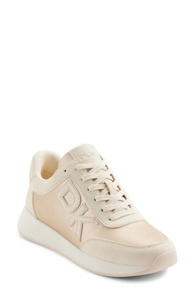 Dkny Monogram Sneaker In Bone