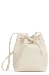 Mansur Gavriel Mini Soft Leather Bucket Bag In Avorio