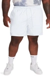Nike Men's Club Flow Relaxed-fit 6" Drawstring Shorts In White/pure Platinum