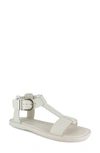 Splendid Womens Leather Ankle Strap Flatform Sandals In Oat