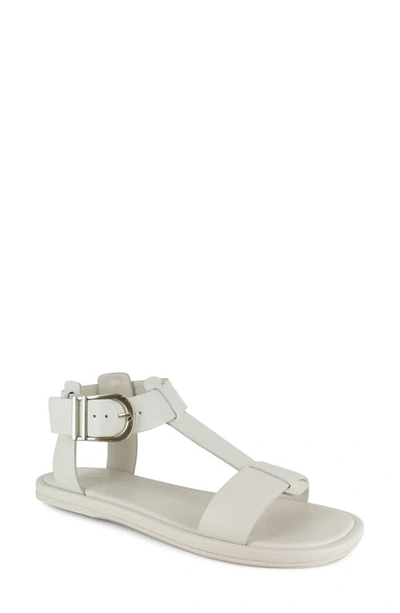 Splendid Womens Leather Ankle Strap Flatform Sandals In Oat