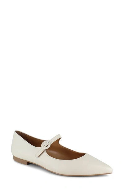 Splendid Mariana Pointed Toe Mary Jane Flat In Oat