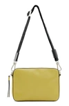 Allsaints Lucile Leather Crossbody Bag In Sap Green