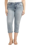Silver Jeans Co. Suki Cuff Capri Jeans In Indigo