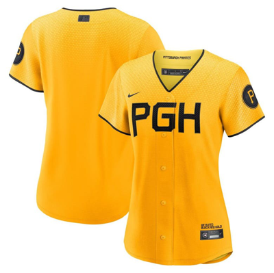 Nike Gold Pittsburgh Pirates City Connect Replica Jersey