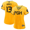 NIKE NIKE KE'BRYAN HAYES GOLD PITTSBURGH PIRATES CITY CONNECT REPLICA PLAYER JERSEY