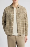 WAX LONDON WHITING MERCER CHECK BUTTON-UP OVERSHIRT