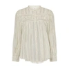 Isabel Marant Étoile Plalia Oversized Cotton Blouse In Ecru