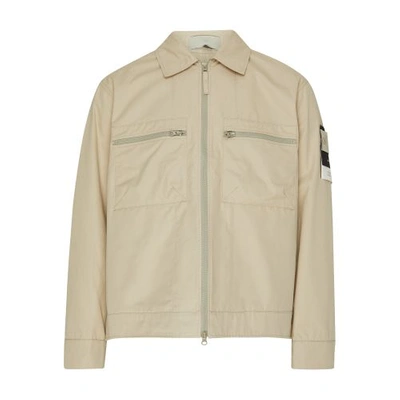Stone Island Jacket With Logo Patch In V0090
