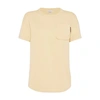 Brunello Cucinelli Bead-embellished Cotton-jersey T-shirt In Cedre
