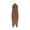 Isabel Marant Étoile Valdi Printed Halterneck Midi Dress In Ochre