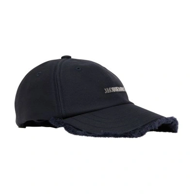 Jacquemus Artichaut Cap In Dark_navy