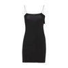 Jacquemus La Robe Mia Short Sleep Dress In Black