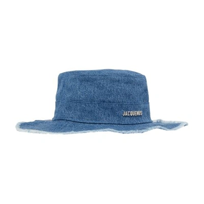 Jacquemus Le Bob Artichaut Denim Hat In Blue