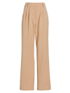 Favorite Daughter Women's Pleated Wide-leg Pants In Beige