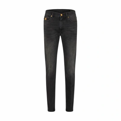 Versace Denim Pants In 1d510_faded_washed_black