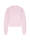 Skims Women's Cotton Fleece Classic Crewneck In Cherry Blossom