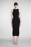 IRO TREVA DRESS IN BLACK VISCOSE