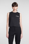 BALMAIN TOPWEAR IN BLACK COTTON