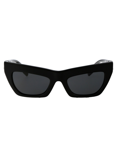 Burberry Eyewear Be4405 Black Sunglasses In 409387 Black