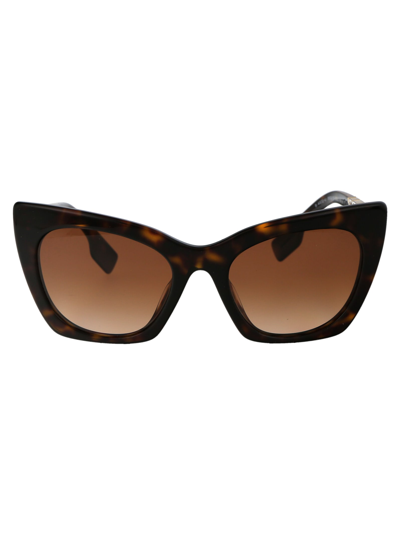 Burberry Eyewear Marianne Sunglasses In 300213 Dark Havana