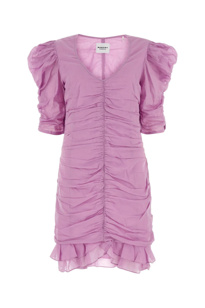 Isabel Marant Étoile Isabel Marant Etoile Pink Cotton Sireny Mini Dress In Purple