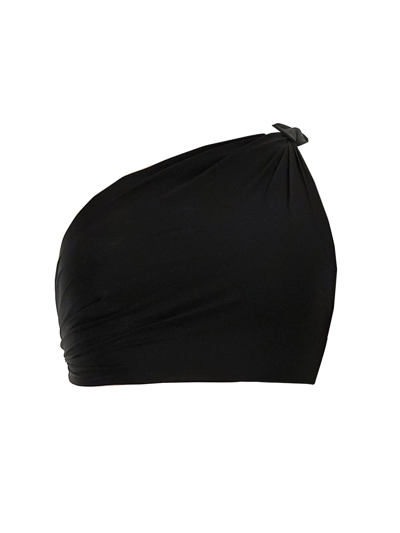 Rick Owens One-shoulder Bikini Top In Black
